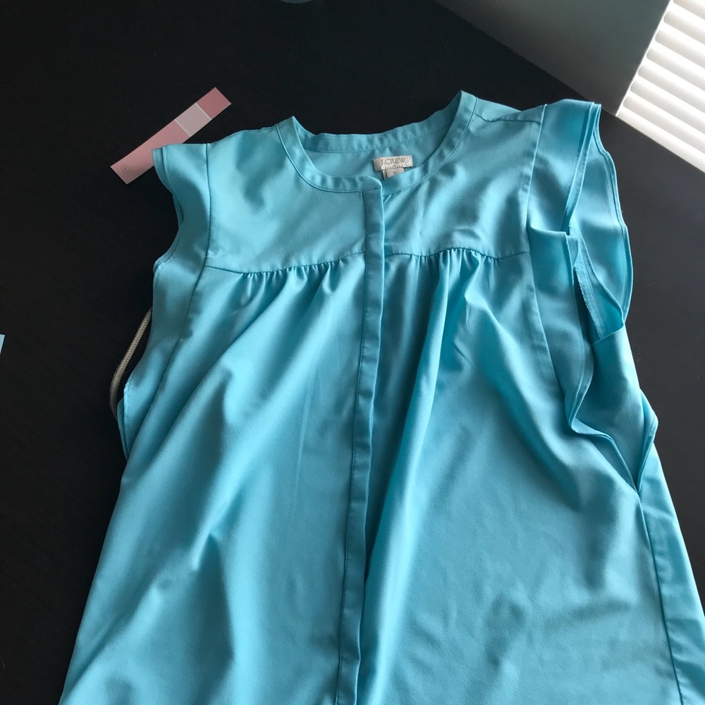 Light blue J Crew blouse